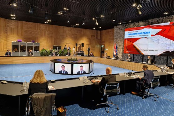 Predsjedavajući Doma naroda dr. Nikola Špirić i zamjenik predsjedavajućeg Doma naroda dr. Dragan Čović učestvovali u Zagrebu na konferenciji “Naslijeđe mira -  25 godina Daytonsko – pariskog mirovnog sporazuma”